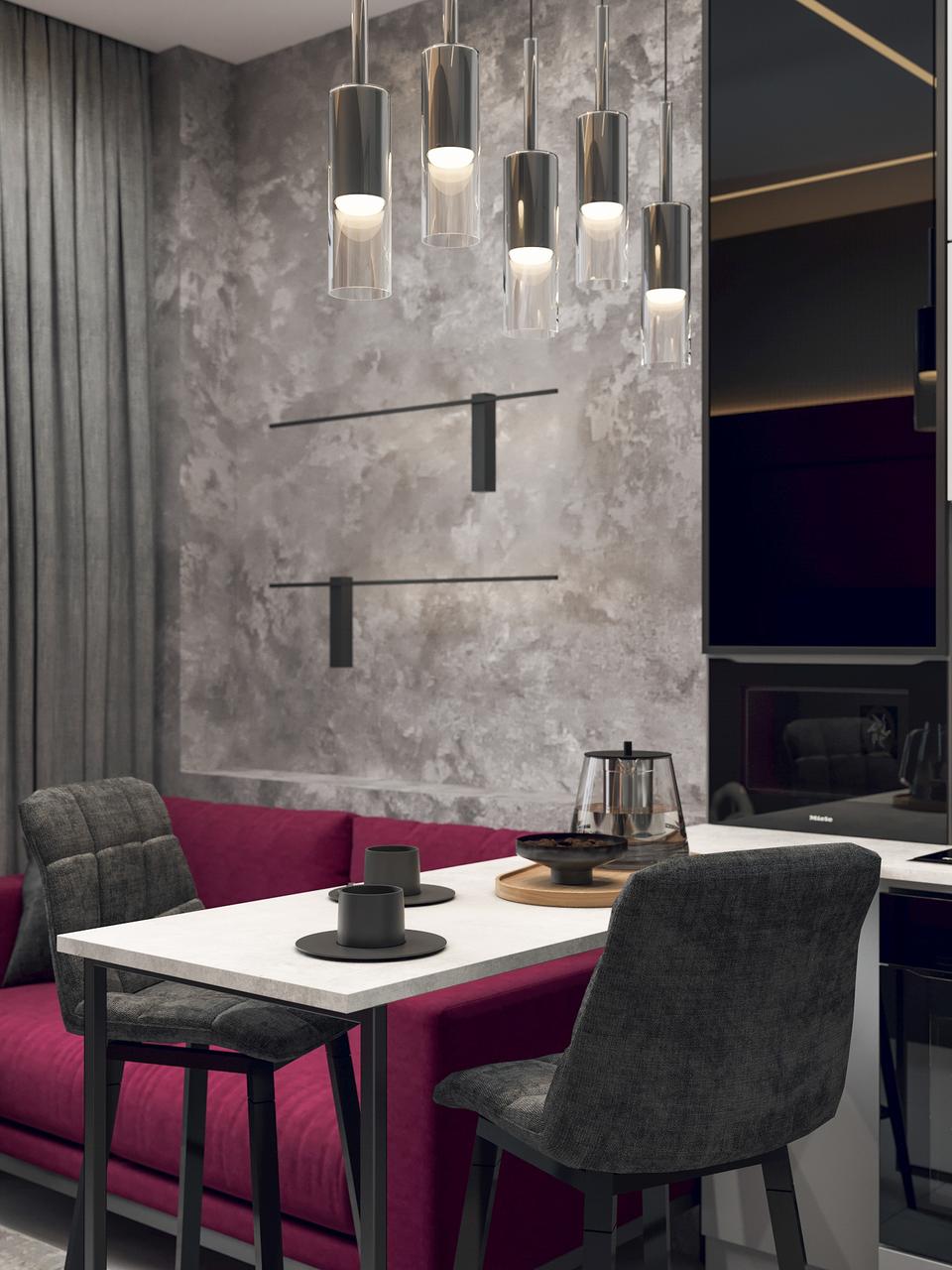 Cерый с винным в однушке