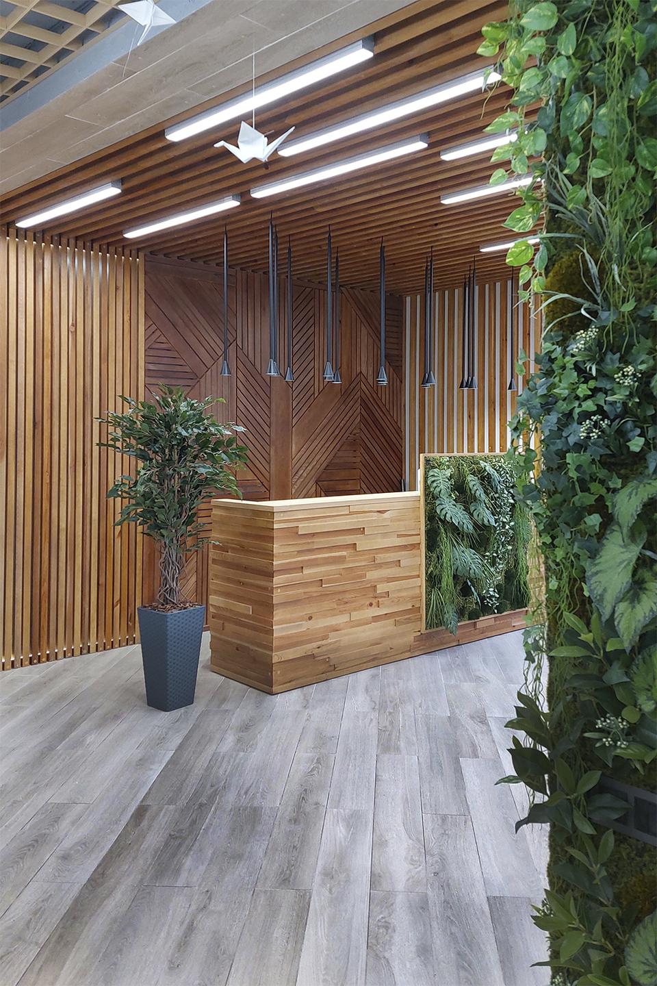 Офис в эко стиле